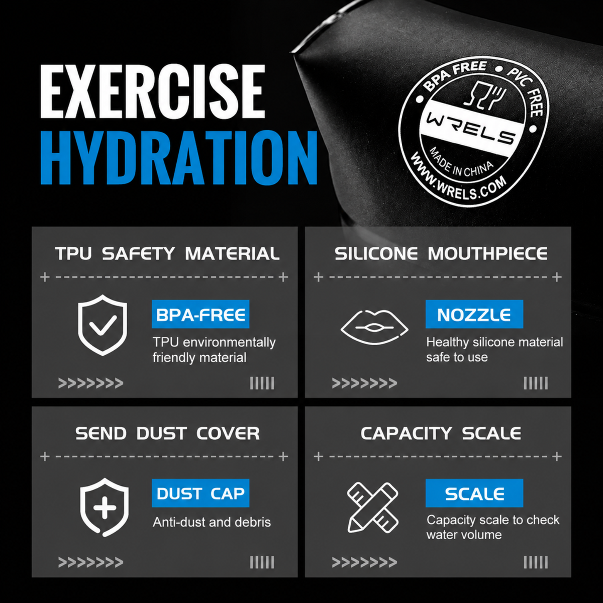 WRELS Soft Flask 500ml – Lightweight Hydration for Every Adventure