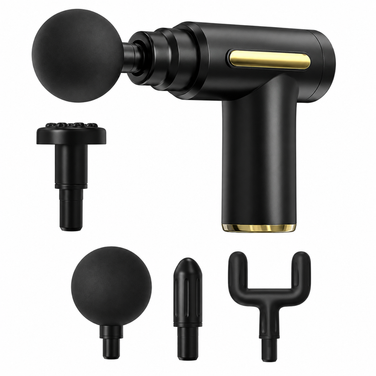 6-Speed Handheld Massage Gun with 4 Attachments