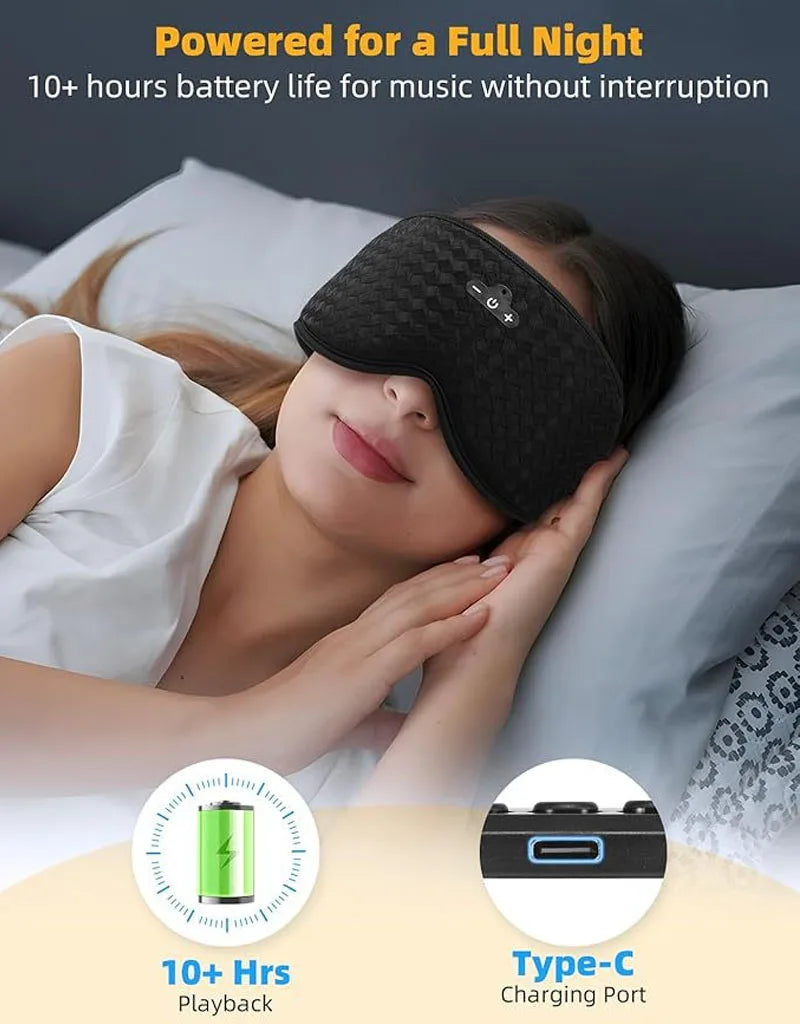 Bluetooth 5.4 3D Sleep Headphones Eye Mask