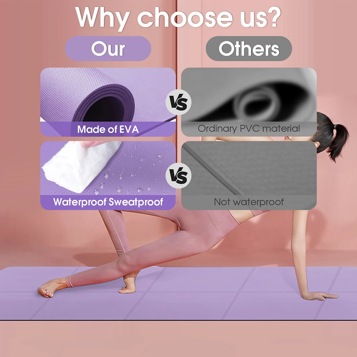 Foldable Waterproof Yoga & Sports Mat