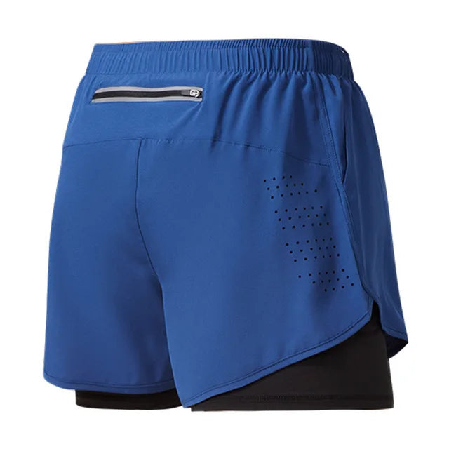 Men’s Running Shorts – Quick Dry Double Layer Fitness Shorts