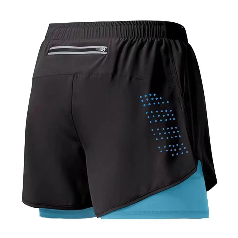 Men’s Running Shorts – Quick Dry Double Layer Fitness Shorts