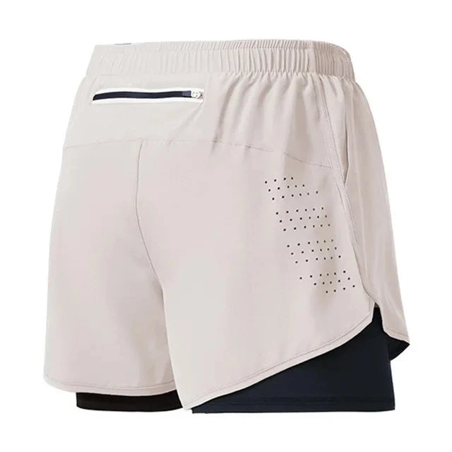 Men’s Running Shorts – Quick Dry Double Layer Fitness Shorts